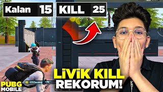 LİVİK KİLL REKORUMU KIRDIM  PUBG MOBİLE [upl. by Hannasus]