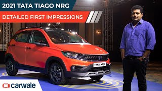 2021 Tata Tiago NRG First Impressions  Price Features Design Space Rivals Explained  CarWale [upl. by Rysler642]