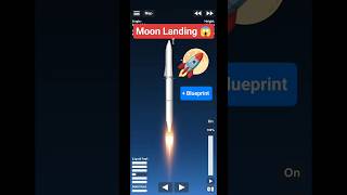 Star Ship Landing On Moon in SFS 🚀 sfs spaceflightsimulatortipsandtricks shorts [upl. by Lynnelle]