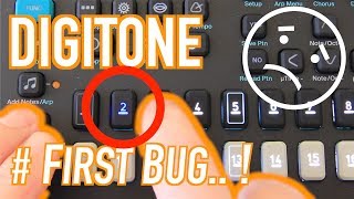 ELEKTRON DIGITONE  First Bug   FMSynthesizer [upl. by Anecusa135]