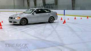 Tested Winter vs AllSeason vs Summer Tires on Ice I Tire Rack [upl. by Avlasor15]