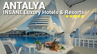 TOP 10 INSANE Luxury 5 Star Resorts And Hotels In ANTALYA  TURKEY  PART 2 [upl. by Artamas]