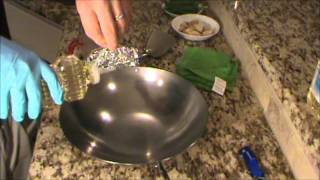 How To Season A Carbon Steel Wok [upl. by Dnomsed]