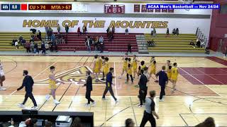 ACAA Mens Basketball 🏀 Crandall  MTA 20241124 [upl. by Twila]