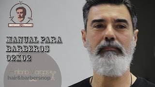 Manual para Barberos 02x02  Arreglo de barba larga y corte de pelo degradado [upl. by Hammer]