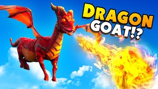 Goat EVOLVES Into a MAGIC DRAGON In Goat Simulator 3 [upl. by Eisak]