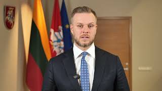 Lithuania Minister of Foreign Affairs HE Mr Gabrielius Landsbergis [upl. by Darnok]