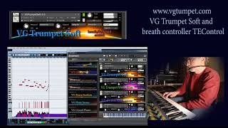 Kontakt 5 Trumpet Sound library breath controller TEControl WAV VST [upl. by Osicran468]