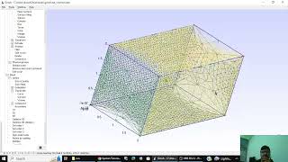 7 Block Mesh making using GMSH export from GMSH import in openFoam visualisation in paraview [upl. by Euqinaj684]