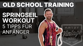 Springseil Workout  5 Tricks für Anfänger  ARTZT Vintage [upl. by Lika]