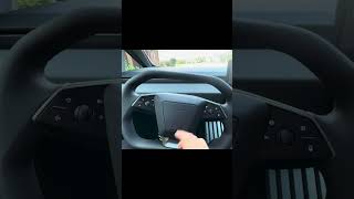 Tesla Cybertruck Steering Wheel  Buttons and Functions [upl. by Ahsiekel]