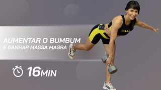 Exercícios para aumentar bumbum e ganhar massa magra  Carol Borba [upl. by Merci]