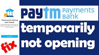 paytm bank open nahin ho raha hai to kya karen  paytm bank [upl. by Erdnoid]