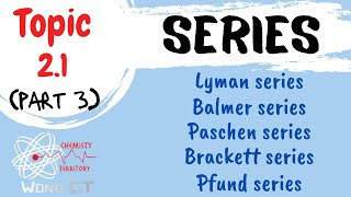 Lyman Balmer Paschen Brackett and Pfund Series  SDS SK015 Topic 21 Part 3 [upl. by Arihaj]