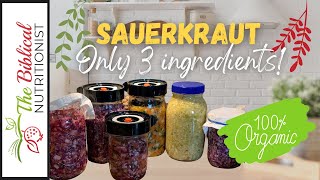 3Ingredient Sauerkraut Recipe  Fight Virus amp Boost Immune System [upl. by Lehte]