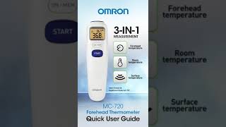 Omron Forehead Thermometer Quick User Guide [upl. by Animrelliug]