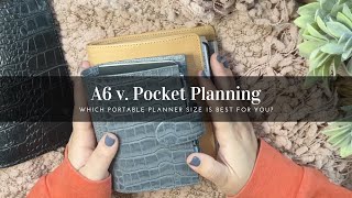 A6 Planner V Pocket Planner  Which Portable Planner Size Is Right For You  Plan With Bee [upl. by Sunny]