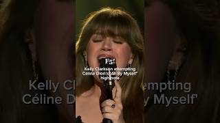 Kelly Clarkson attempting All By Myself high note arianagrande vocals highnote celinedion [upl. by Camroc34]