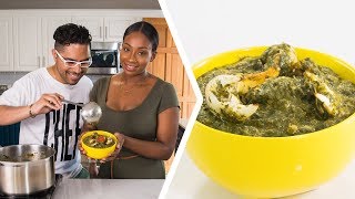 How To Make Trini Callaloo  Foodie Nation [upl. by Cook]