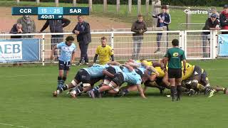 TEMPS FORTS Chartres vs Sarcelles Rugby Fédérale 1 [upl. by Om49]