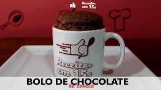 Bolo de chocolate de Caneca em 15 segundos [upl. by Adierf365]