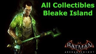 Batman Arkham Knight All Collectibles  Bleake Island HD60fps [upl. by Clemmie]