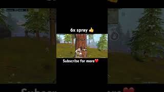 6x spray 🥲bgmi shortsvideo viralshort shortsfeed ytshort [upl. by Blaire]