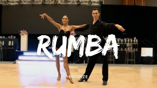 Bronze International Latin Rumba Routine by Mikhail Kolosov amp Elina Semka [upl. by Allehs]