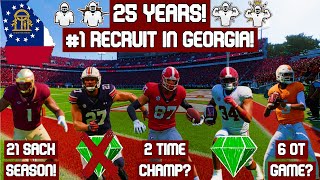 I Followed the Careers of EVERY 1 Recruit in Georgia for 25 Years in College Football 25 [upl. by Basilius]