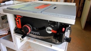 Unboxing SawStop Table Saw  Shop Update July 2016 [upl. by Lertnom]