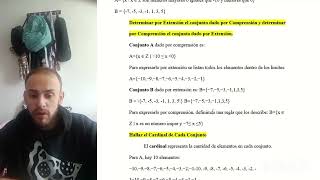 Ejercicio 1 Letra D Determinación de clases y conjuntos [upl. by Ahearn]