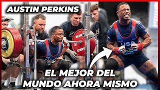 EL MEJOR POWERLIFTER NATURAL 🧬 a día de hoy Austin Perkins 24 años [upl. by Sophy230]