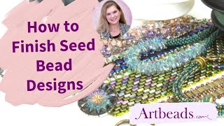 How to Finish Seed Bead Jewelry Projects [upl. by Arag602]