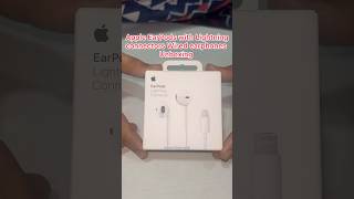 Apple AirPods with Lightning connector wired earphone unboxing🤍 deepuvlogstamil apple shorts [upl. by Lette987]