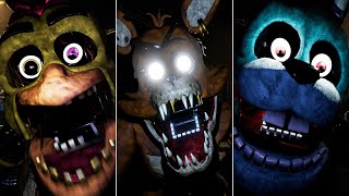 FNAF Reboot Edition V4  All Jumpscares amp Animatronics [upl. by Carisa104]