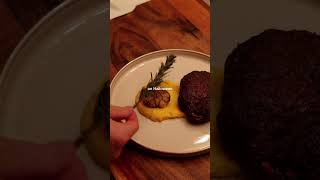 Filet mignon served with Buttery pumpkin puree [upl. by Aihsit]