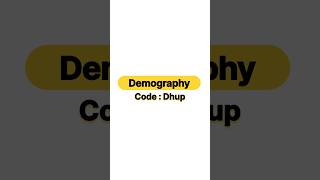 What is demography [upl. by Fisken]