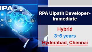 RPA UIpath DeveloperImmediate  NextMoveNotifier  Nextmovenotifier rpa career developer job [upl. by Ika]