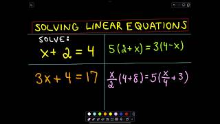 ❖ Solving Linear Equations Made Easy ❖ [upl. by Erdnaxela]