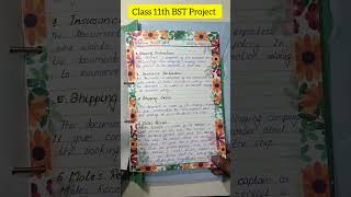 BST Project for class 11th  Easy and Simple language  study 11class shorts [upl. by Walke187]