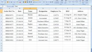 How to use Mail Merge using Excel in Hindi [upl. by Jdavie649]