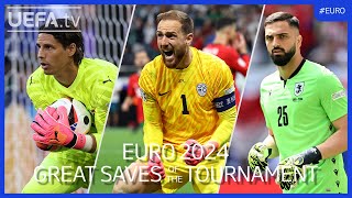 EURO 2024 Great Saves of the Tournament  Sommer Oblak Mamardashvili [upl. by Starling]