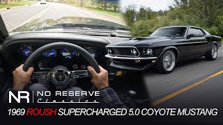 4K TEST DRIVE Roush Supercharged 50 Coyote 1969 Ford Mustang ProTouring FOR SALE CALL 18005627815 [upl. by Fan]