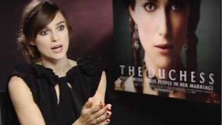 Keira Knightley interview with Justine Gale  Version 2 The Duchess [upl. by Edrock]