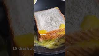 4 ingredients milk toast Crispy and gooey inside [upl. by Gruchot]