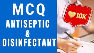 antiseptic and disinfectant mcq mcq on antiseptic and disinfectant antiseptic and disinfectant [upl. by Ecnadnac123]