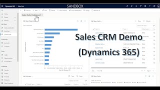 D365 Sales Hub CRM Demo [upl. by Rother]