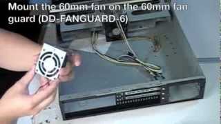 How to Install a 60mm Fan at the Supporting Bar of D200 [upl. by Annawak]