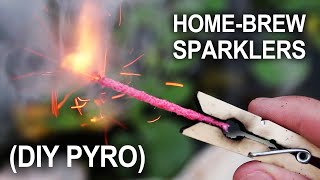 Making Sparklers  Improvised HandHeld Fireworks [upl. by Otrebcire]