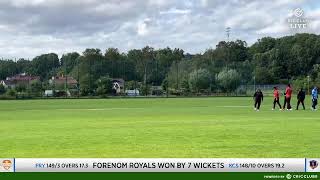 2024T20Division1  Kista CC Stallions Vs FORENOM ROYALS [upl. by Jerrilyn]